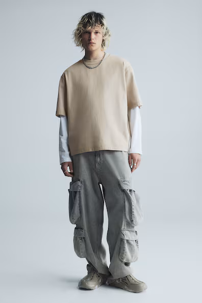Футболка с эффектом старения BOXY FIT