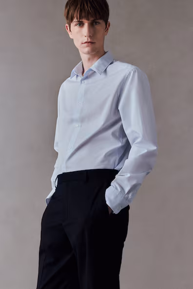Рубашка SLIM FIT с технологией легкого глажения