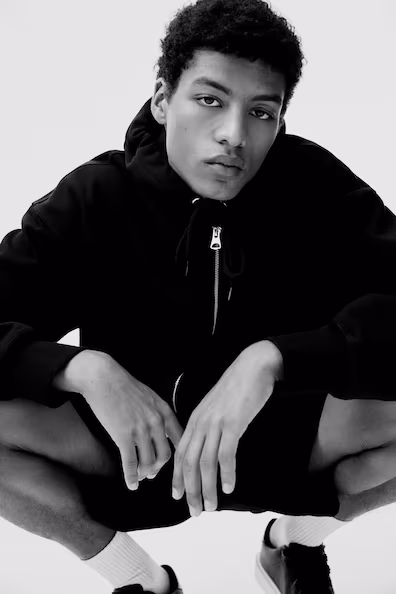 Пальто с капюшоном OVERSIZED FIT