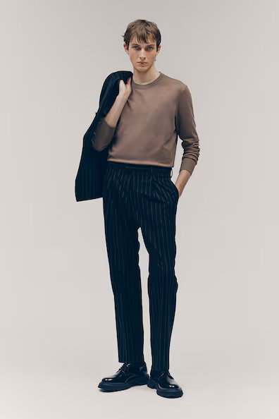 Свитер из тонкой ткани SLIM FIT