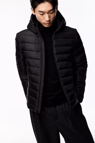 Светлый утепленный куртка SLIM FIT