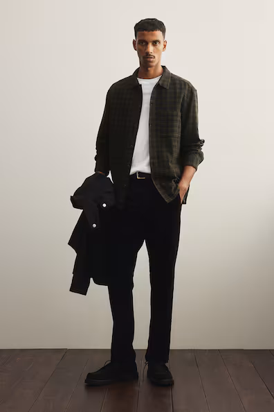 Брюки из бомбазина REGULAR FIT