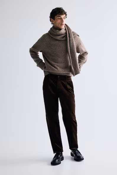 H&M брюки REGULAR FIT из бархата