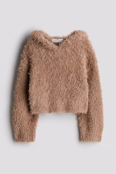 H&M плюшевая худи с капюшоном
