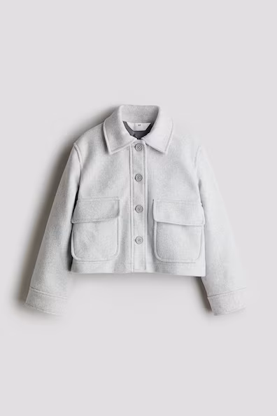 Фетровый пиджак-рубашка H&M