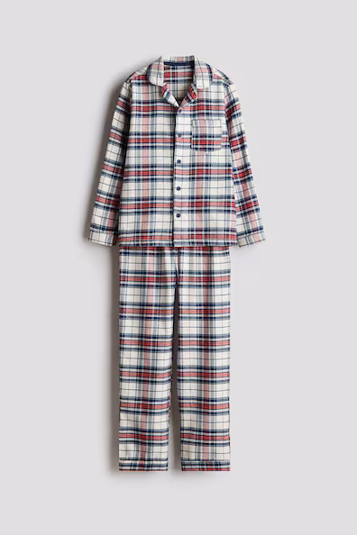 H&M пижама из хлопковой фланели