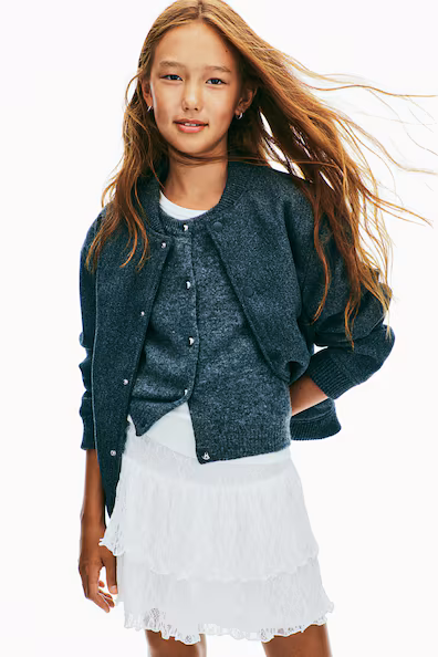 H&M юбка из кружева с оборками