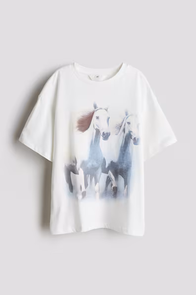 OVERSIZE футболка с принтом