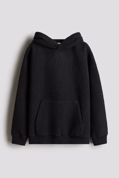 Толстовка с капюшоном LOOSE FIT из мягкого меха