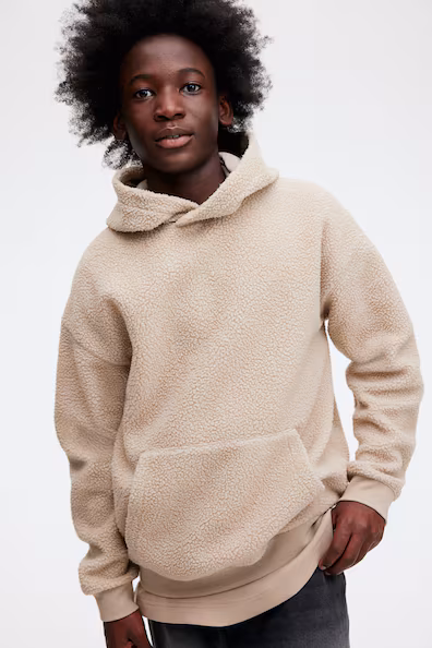 Худи LOOSE FIT из мягкого меха