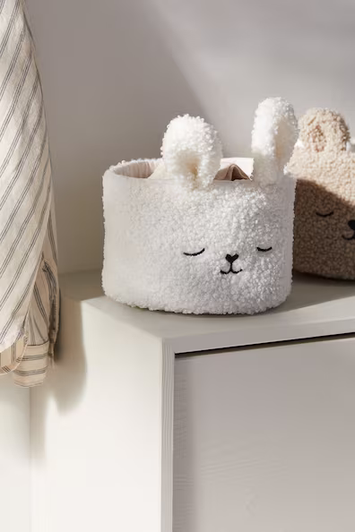 Корзина для хранения из мягкого плюша