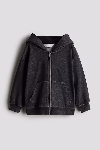 Куртка из хлопкового бархата с капюшоном H&M