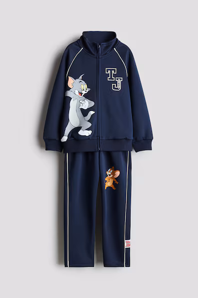 Костюм из ткани с ажурной структурой H&M