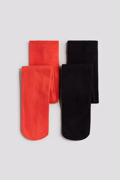 H&M колготки из тонкого трикотажа, упаковка 2 шт.