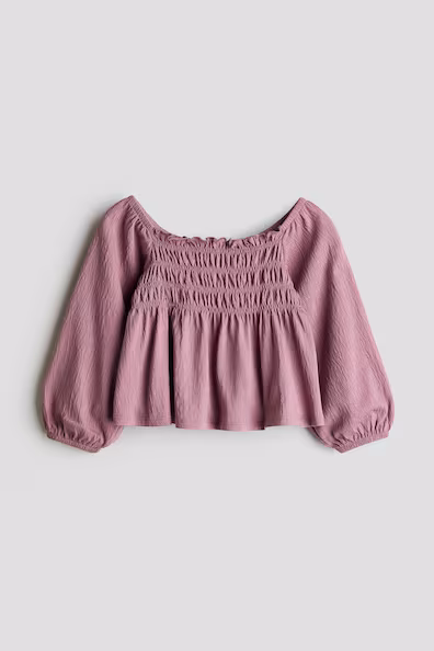 Блузка с сборкой SMOCK