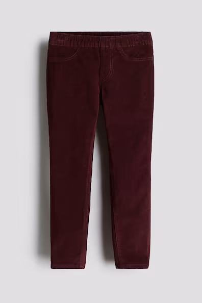Брюки SKINNY FIT из бархата