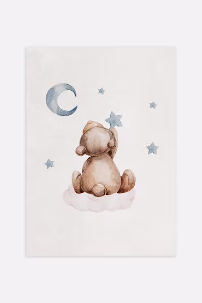 Плакат BEAR PICKING STARS