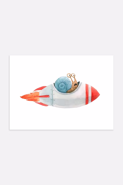 Плакат SPEEDY SNAIL
