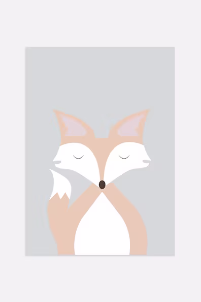 Плакат SLEEPING FOX