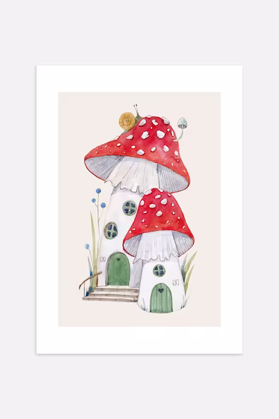 Плакат MY MUSHROOM HOUSE