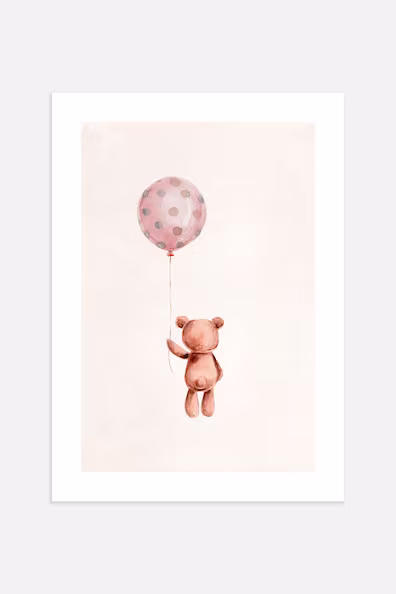 Плакат TEDDY WITH BALLOON