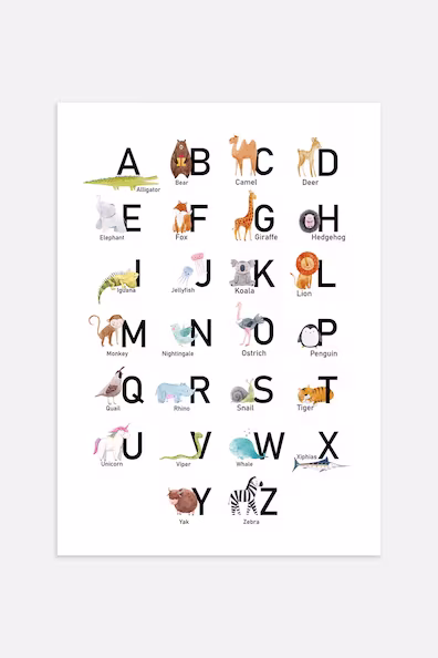 Плакат ANIMAL ABC