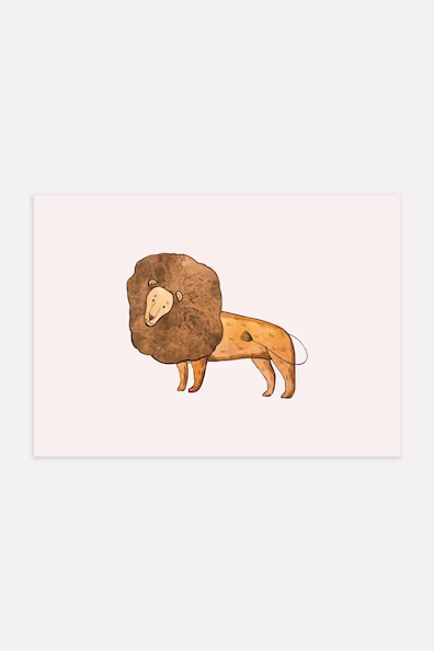 Постер AQUARELLE LION