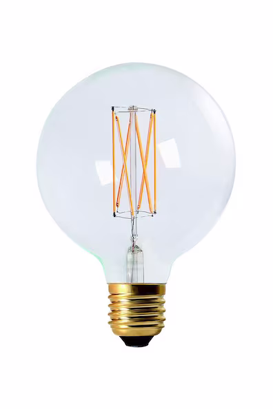 Лампа элект LED со спиралью 125 мм