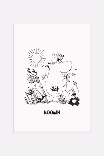 Постер MOOMIN PICKING FLOWERS