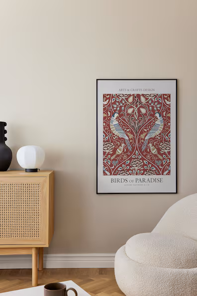 Постер BIRDS OF PARADISE RED