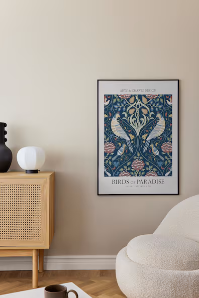 Постер BIRDS OF PARADISE BLUE