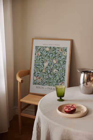 Плакат BIRDS OF PARADISE GREEN