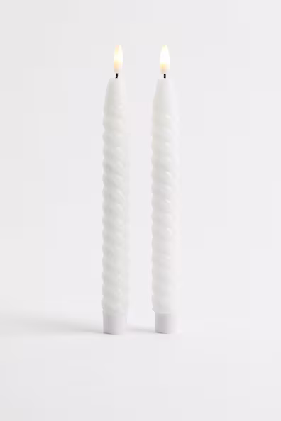 Набор из 2 светодиодных свечей SWIRL