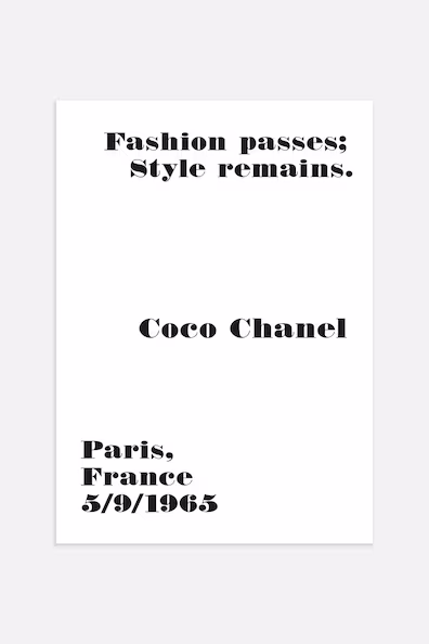 Постер CHANEL PARIS