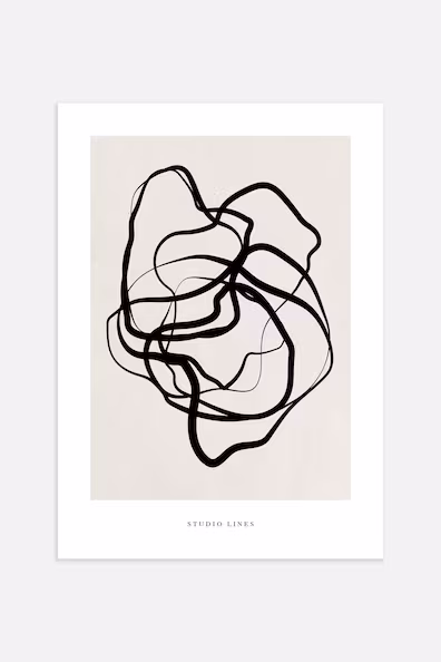 Постер STUDIO LINES BLACK