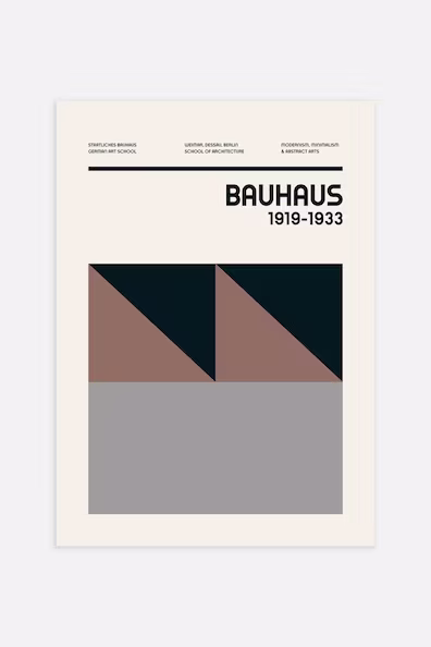 Плакат BAUHAUS NUDE