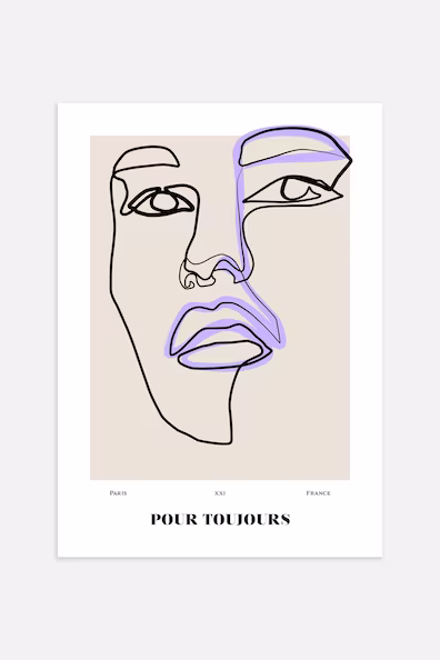 Плакат POUR TOUJOURS