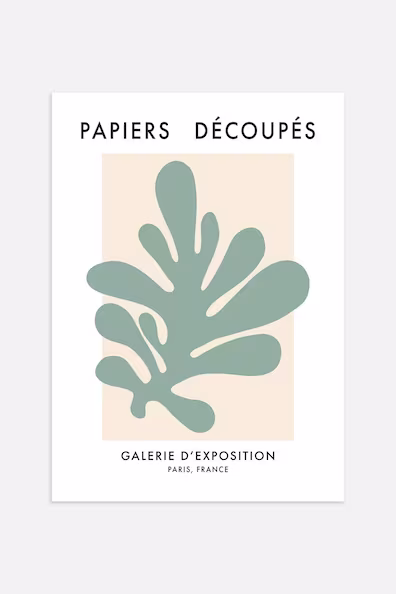 Плакат PAPIERS DéCOUPéS GREEN