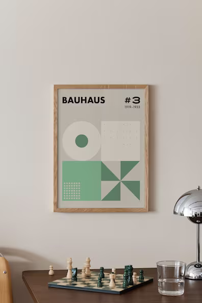 Постер BAUHAUS GEOMETRY GREEN