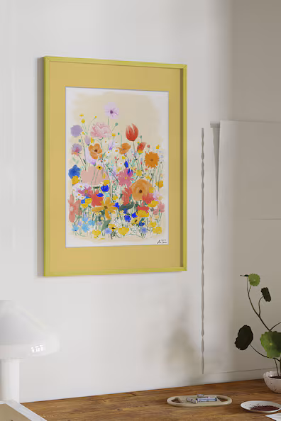 ANNA THOMSEN - FIELD OF FLOWERS NO1 (в раме)