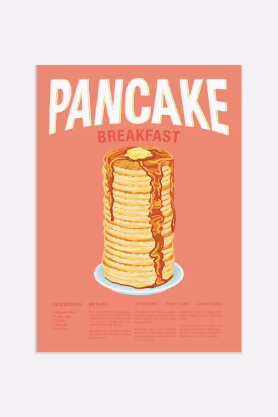 Плакат PANCAKE BREAKFAST