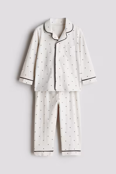 Пижама из хлопкового джерси H&M