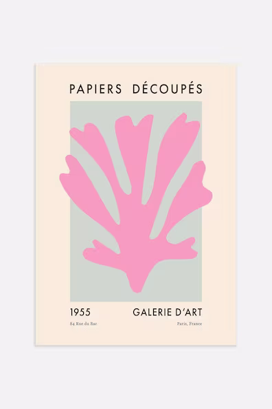 Плакат PAPIERS DéCOUPéS PINK
