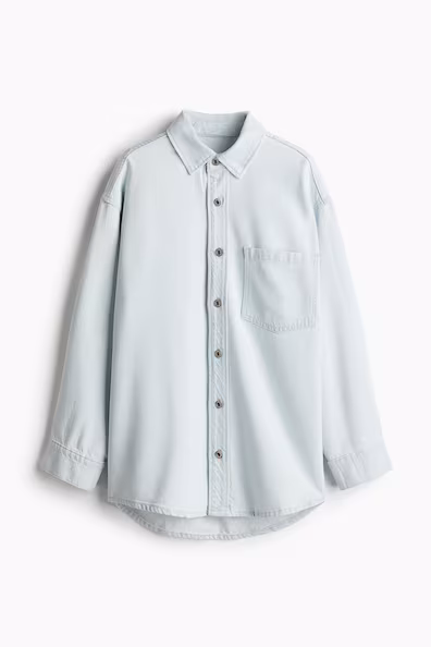 Рубашка OVERSIZE из очень мягкого денима FEATHER SOFT