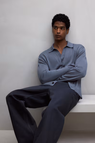 Пиджак из тонкой вязаной ткани REGULAR FIT