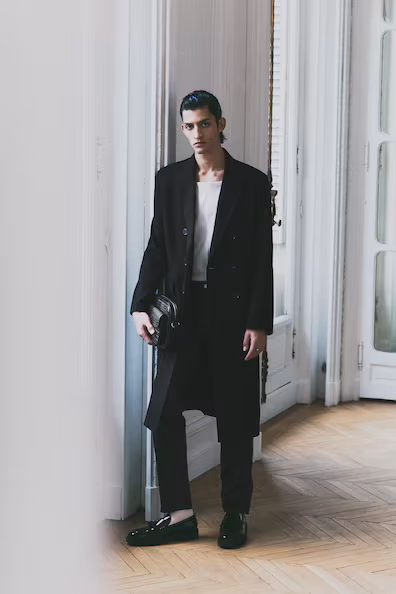Длинное многослойное пальто RELAXED FIT