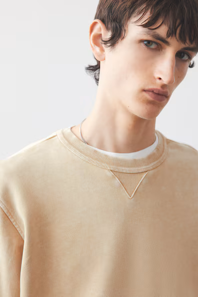 Свитшот с эффектом потертости REGULAR FIT
