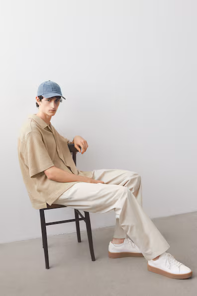 Рубашка с карманом LOOSE FIT