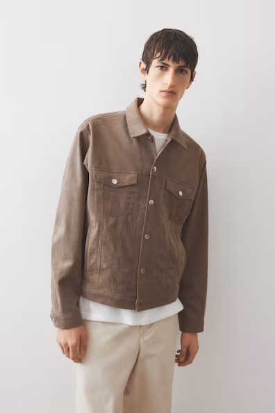 Пальто из ворсистой ткани REGULAR FIT