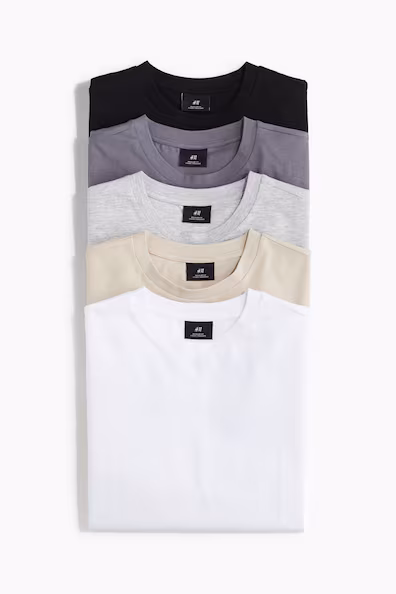 Пакет из 5 футболок REGULAR FIT